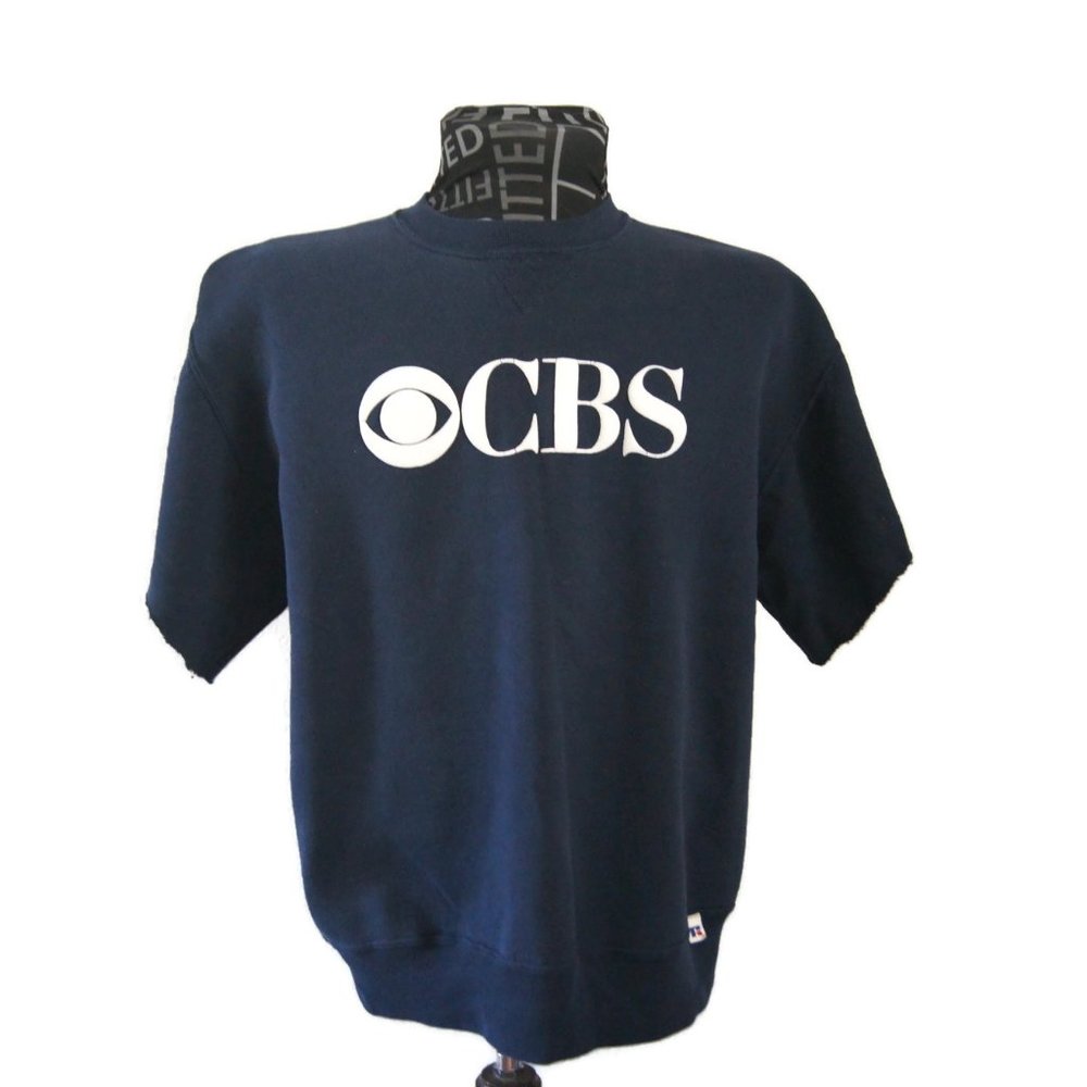 Vintage 90’s CBS Russell Athletic Style Crewneck Size L Sweater Made in USA
